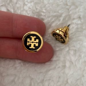 Tory Burch Kira Enameled Circle Stud Earrings